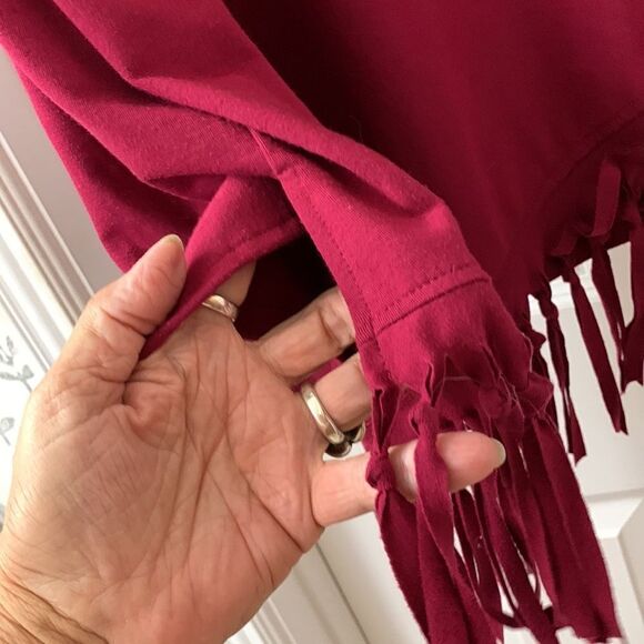 Serena Williams size 3 XL asymmetrical burgundy tunic top - Picture 6 of 11